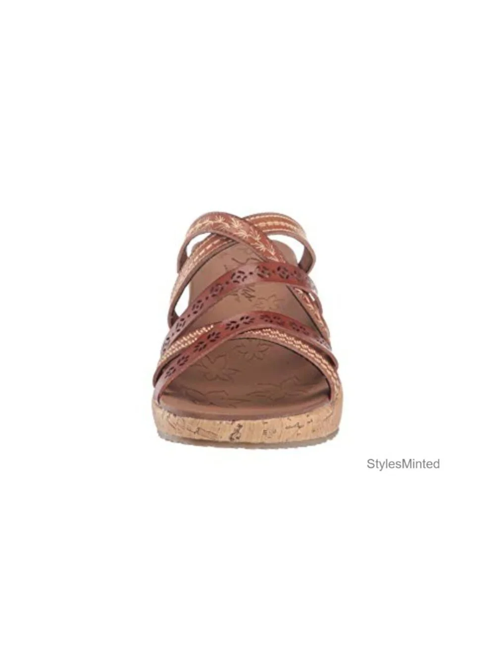 Skechers Beverlee Women's Wedge Sandals - Embroidered, Boho Chic, 2.25 Heel
